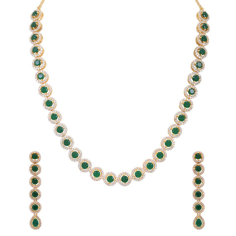 Handmade CZ Necklace Set Jewelry for Women - Luxurious, Elegant, and Timeless