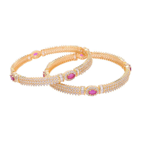 Artisanal CZ Bangles for Women: Handmade Designer Jewelry