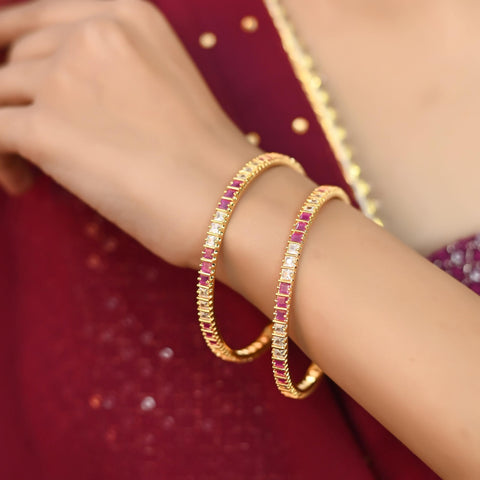 Make a Statement with Dazzling CZ Bangles for Women