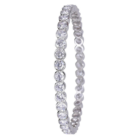 Designer Handmade Rounded Pattern CZ Bangles