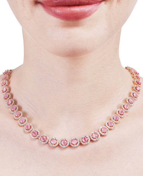 Exquisite Handmade CZ Necklace Set Jewelry for Women - Makes a Beautiful Statement