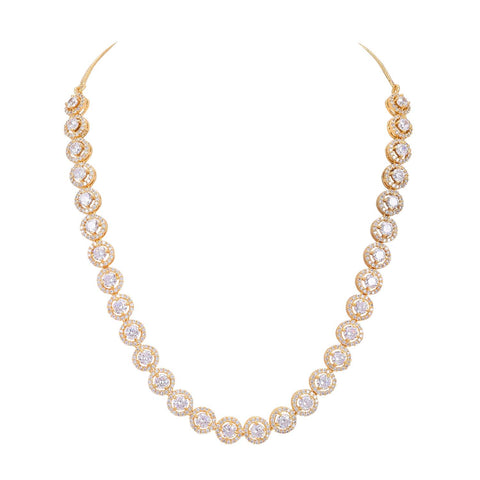 Sophisticated Handmade CZ Necklace Set Jewelry for Women - Luxe Look for Day or Night