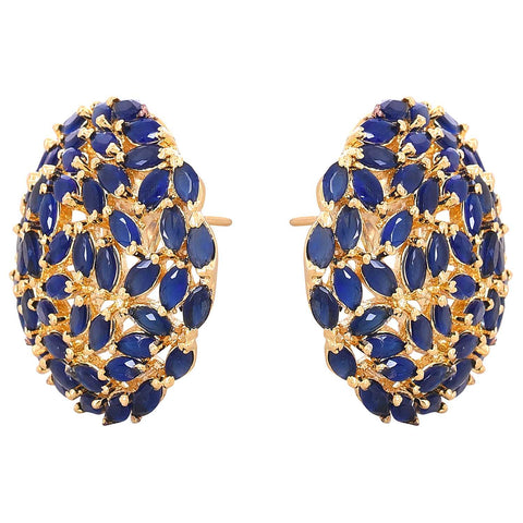 Unleash your Inner Diva with our Designer CZ Blue Stud Earrings for Women