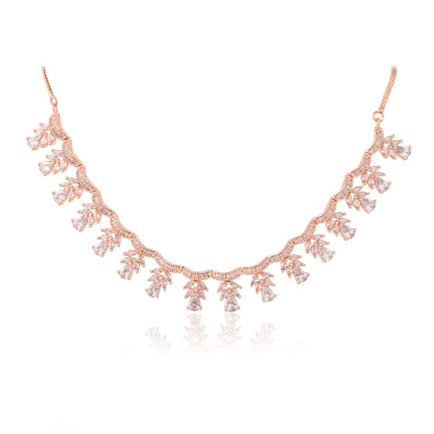 Luxurious CZ Necklace Set: High-End and Luxe Jewelry for Women