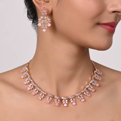 Exquisite CZ Necklace Set: Luxurious and Unique Jewelry for Women