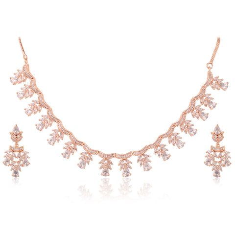 Luxurious CZ Necklace Set: High-End and Luxe Jewelry for Women