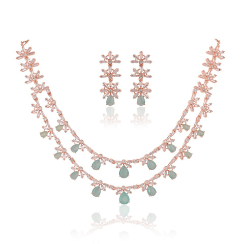 Mesmerizing CZ Necklace Set: Elegant and Magnificent Jewelry for Women