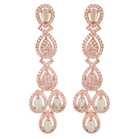 Radiant Glow: Handmade CZ Necklace Set for the Glamorous Woman