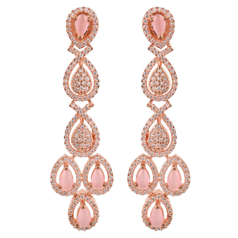 Divine Charm: A Handcrafted CZ Necklace Set for the Stylish Woman