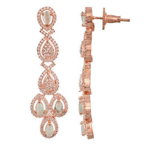 Radiant Glow: Handmade CZ Necklace Set for the Glamorous Woman