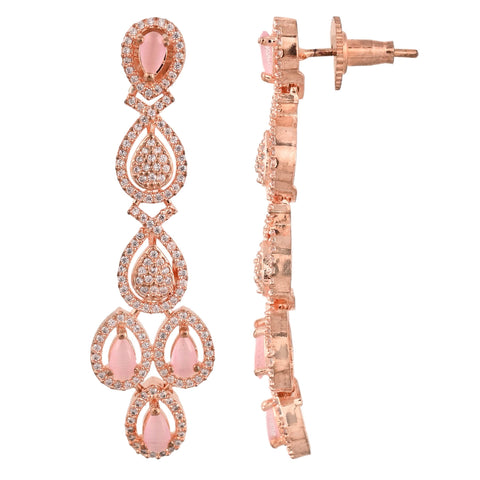 Divine Charm: A Handcrafted CZ Necklace Set for the Stylish Woman
