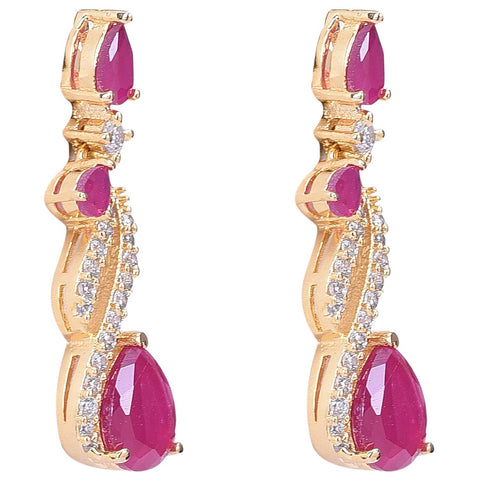 Magnificent Handcrafted CZ Necklace Set - An Elegant and Timeless Jewelry Piece