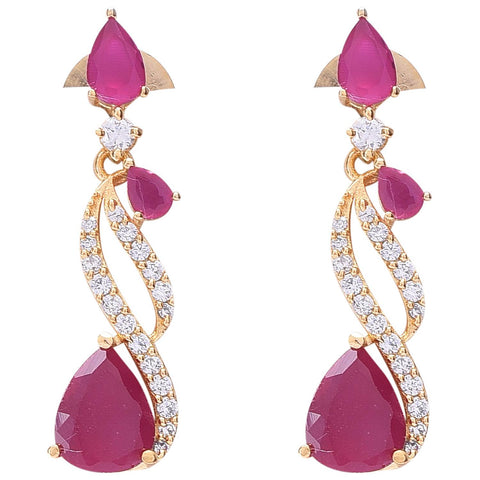 Magnificent Handcrafted CZ Necklace Set - An Elegant and Timeless Jewelry Piece