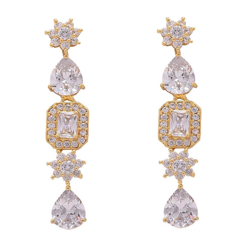 Spectacular Handcrafted CZ Necklace Set - An Exquisite and Unique Jewelry Piece