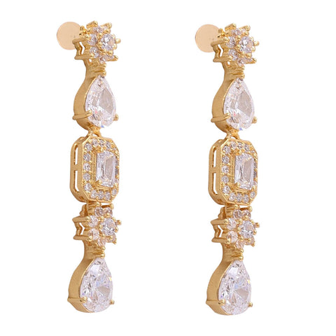 Spectacular Handcrafted CZ Necklace Set - An Exquisite and Unique Jewelry Piece