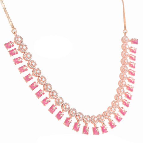 Unique Handmade CZ Necklace Set - A Standout Piece