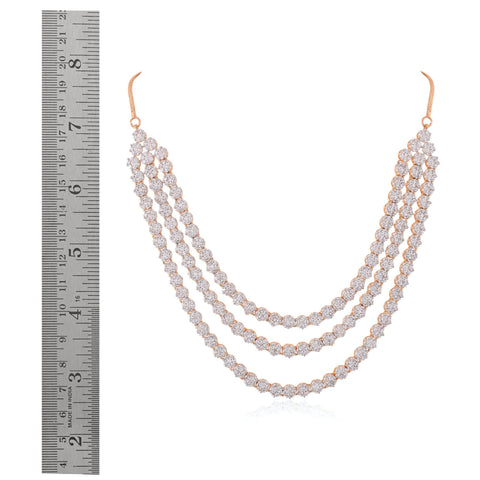 Classic Handmade CZ Necklace Set - Timeless Beauty