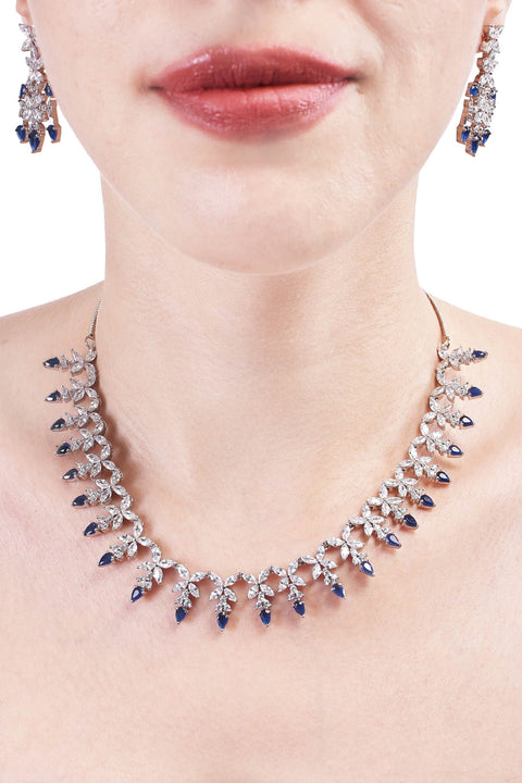 Delicate CZ Necklace Set: Elegant and Timeless Jewelry for Women