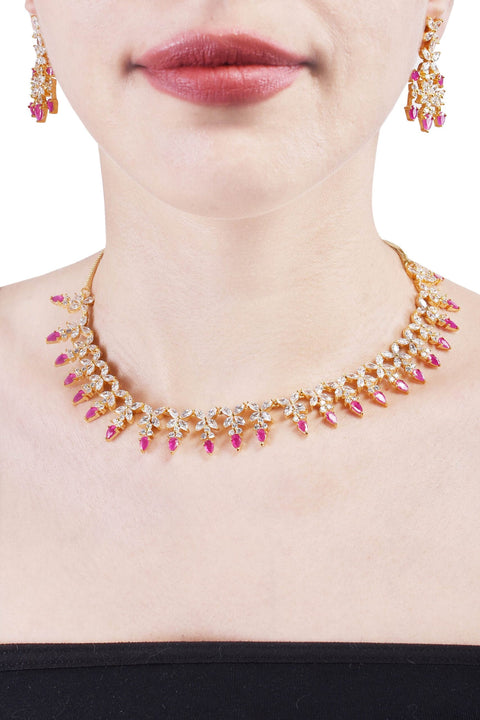 Sparkling CZ Necklace Set: Genuine and Classic Jewelry for Women