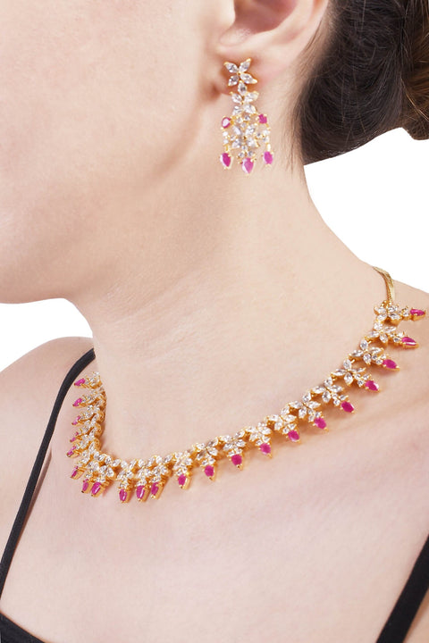 Sparkling CZ Necklace Set: Genuine and Classic Jewelry for Women