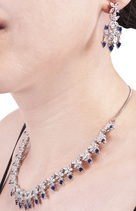 Delicate CZ Necklace Set: Elegant and Timeless Jewelry for Women