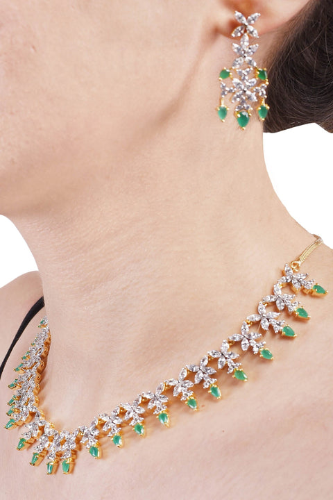 Exquisite CZ Necklace Set: Luxury Jewelry for Women
