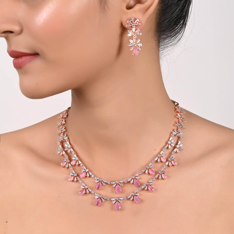Pristine CZ Necklace Set: Exquisite and Gorgeous Jewelry for Women