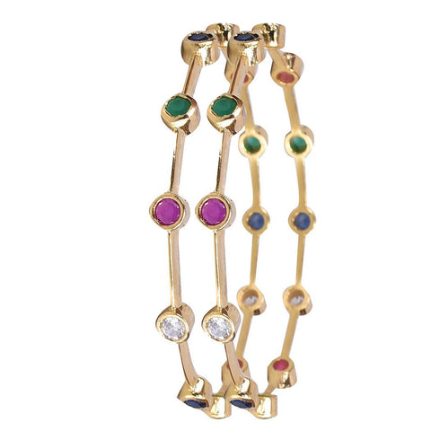 Rounded CZ Bangles