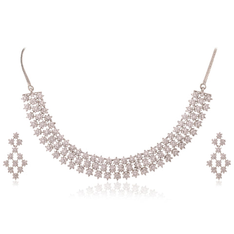 Luxurious CZ Necklace Set for a Glamorous Touch