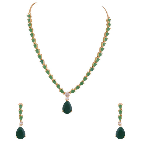 A Dazzling Statement Piece: Handmade CZ Necklace with Intricate Detailing