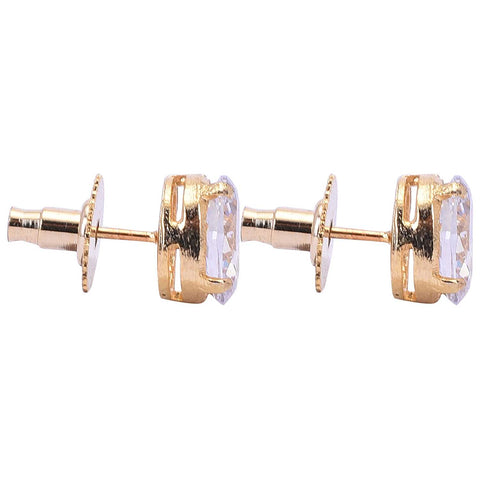 Exquisite Brilliance: Unique CZ White Stud Earrings for the Discerning Lady