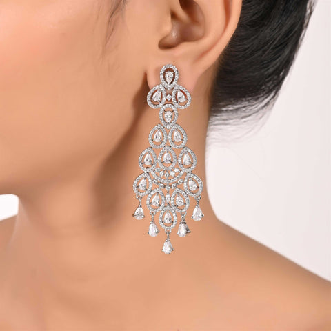 From Dainty to Dramatic: Designer White CZ Drop Earrings for Every Style