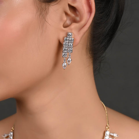 Artistic Handmade CZ Necklace Set - Uniquely Yours
