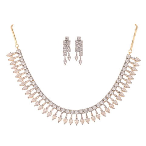 Artistic Handmade CZ Necklace Set - Uniquely Yours
