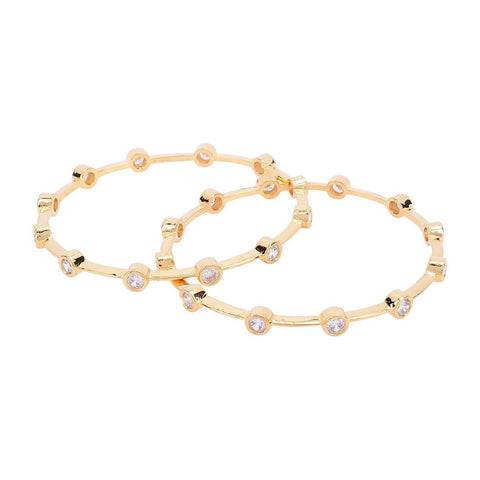 Rounded CZ Bangles