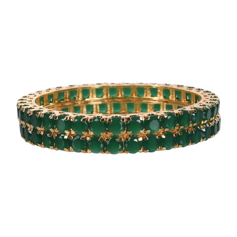 Gold Plated 6mm Round CZ American Diamond Bangle