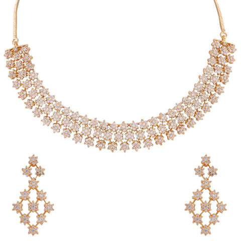 Elegant Handcrafted CZ Necklace Set for the Fashion-Forward Woman