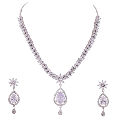 Graceful Handcrafted CZ Necklace for Women