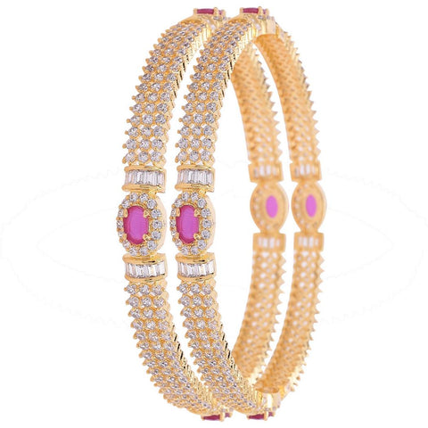 Artisanal CZ Bangles for Women: Handmade Designer Jewelry