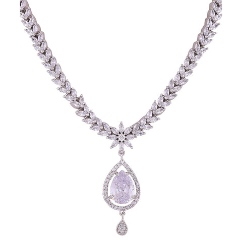 Graceful Handcrafted CZ Necklace for Women