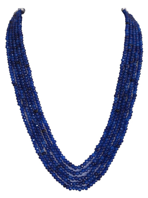 Semi-Precious Blue Beads Necklace for Women