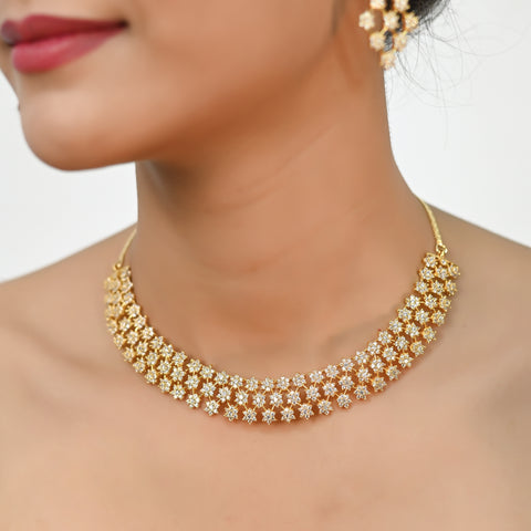 Enchanting Handmade CZ Necklace Set to Add Sparkle to Your Outfit