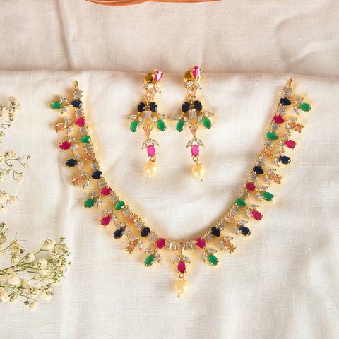 Multi Coloured Necklace Set