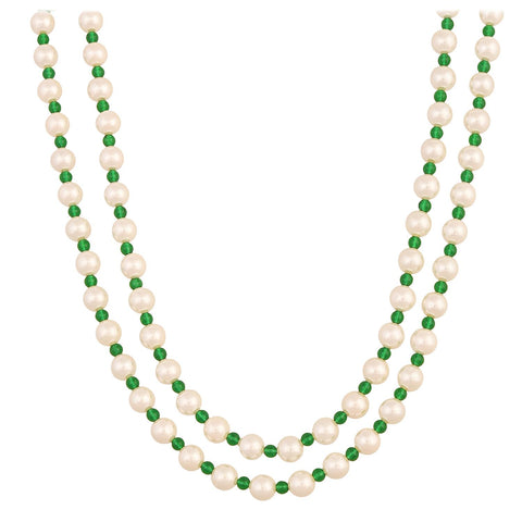 Exquisite AAA Quality Double Line Natural Pearl Necklaces for Women