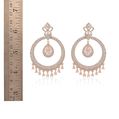 The Power of Sparkle: Designer CZ Drop White Earrings to Enhance Your Look