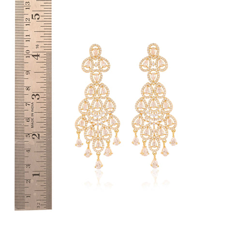 From Day to Night: The Most Versatile Glamour CZ Drop White Earrings for Women