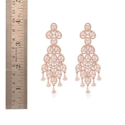 The Power of Sparkle: The Most Gorgeous Glamour White CZ Drop Earrings for Women