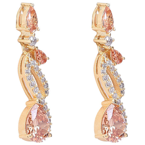 Exquisite Handcrafted CZ Necklace Set - A Stunning and Eye-Catching Jewelry Piece