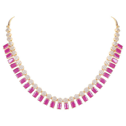 Handmade CZ Necklace Set Jewelry for Women - Timeless Elegance