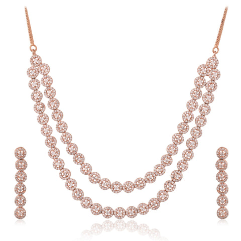 Unique CZ Necklace Set for Women - Elegant Sophistication and Refinement